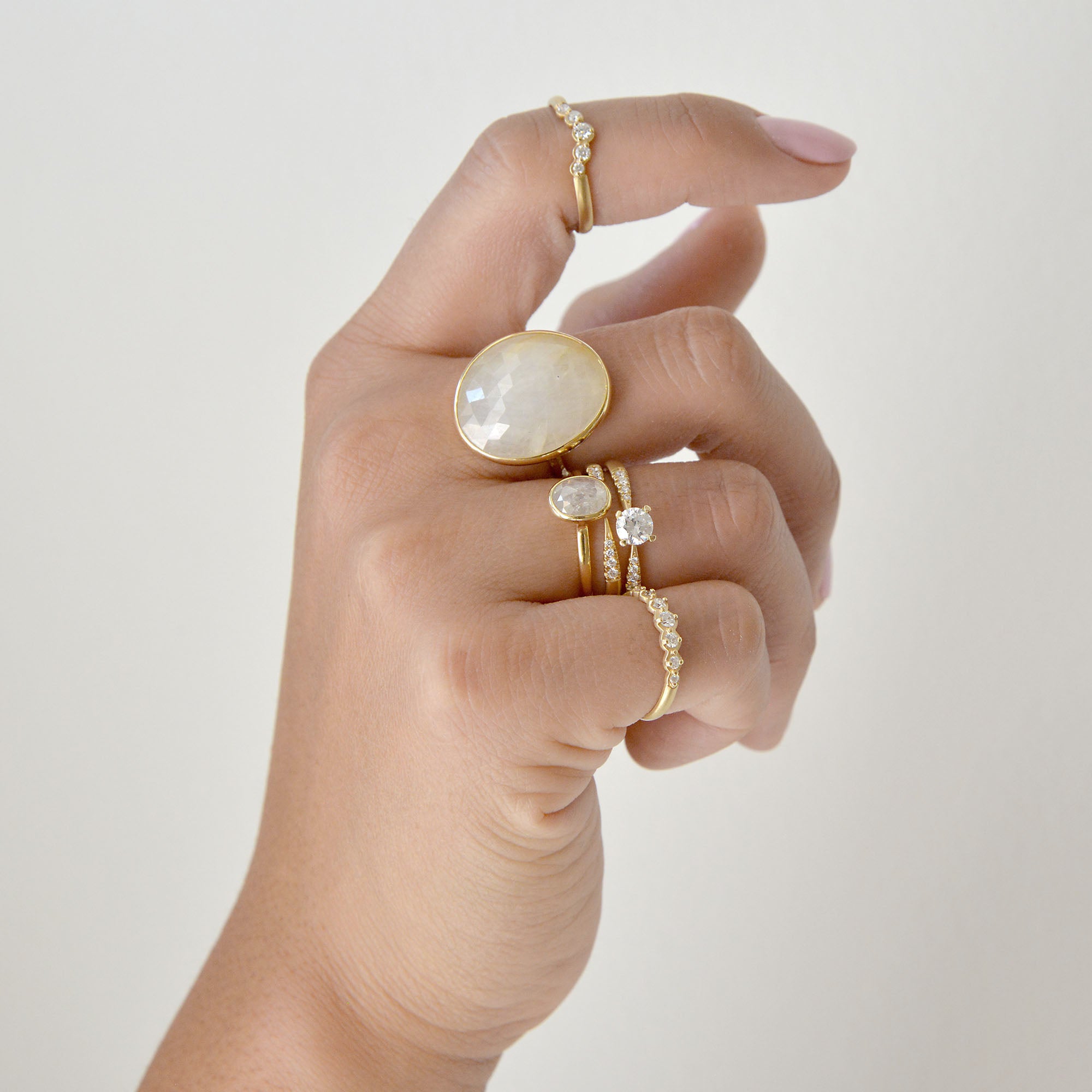 Fine jewelry stacking rings hot sale
