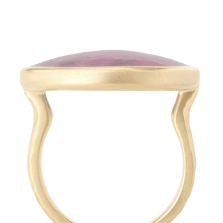 One of a Kind Mottled Pink Sapphire Ring - Anne Sportun Fine Jewellery