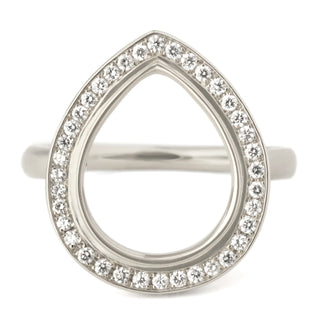 One of a Kind Open Pear Pave Ring - Anne Sportun Fine Jewellery