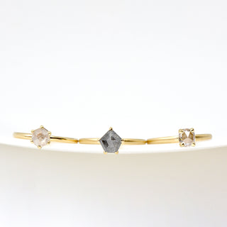 One of a Kind Hexagon Diamond Ring - Anne Sportun Fine Jewellery