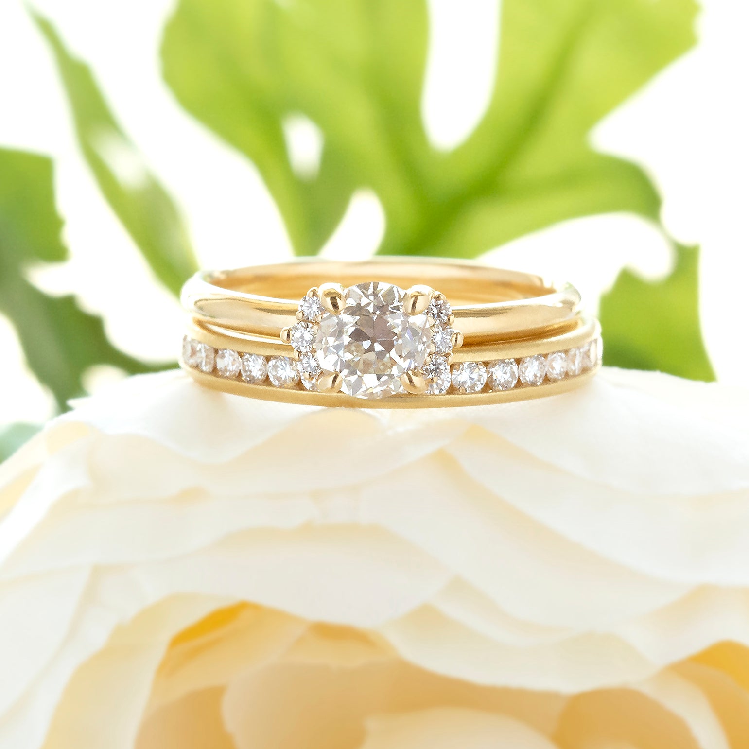 Classic wedding band sets hotsell