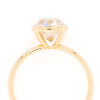 Bezel Cage 1.94ct Vintage Old Mine Cut Diamond Ring