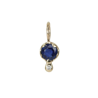 Gemstone Amulet  | Blue Sapphire | 10k