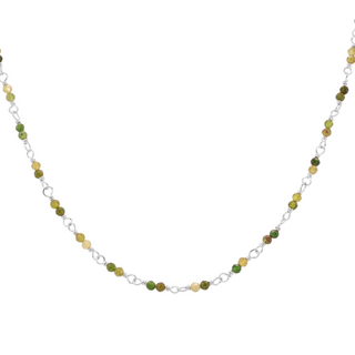 Hand-Tied Natural Gemstone Necklace