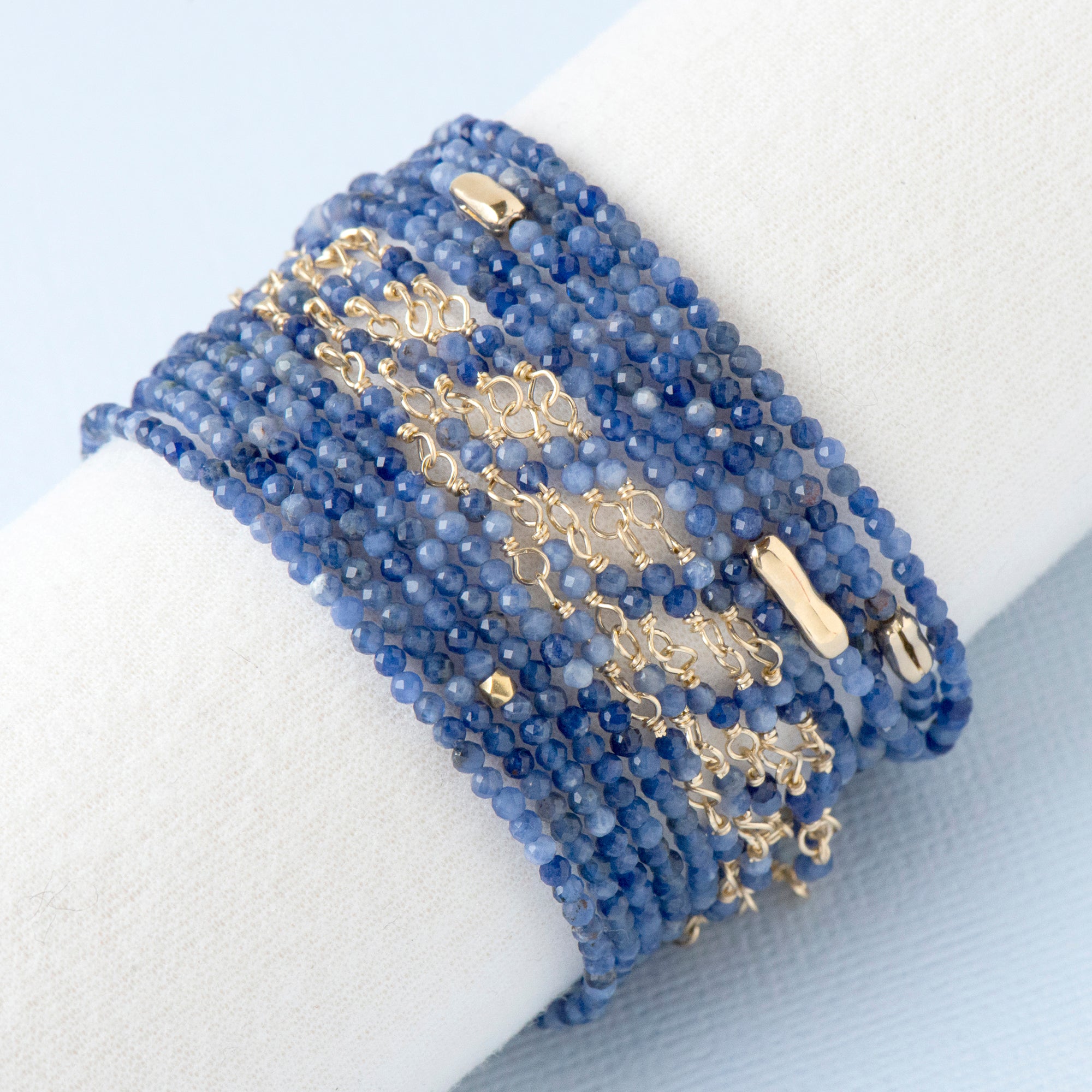 Gemstone sales wrap bracelet