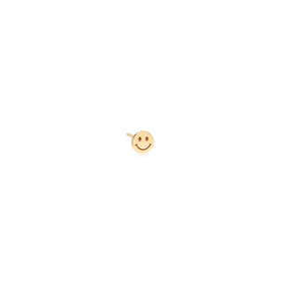 Itty Bitty Smiley Face Stud | 14k