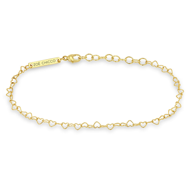 Heart Link Bracelet 14k Anne Sportun Fine Jewellery