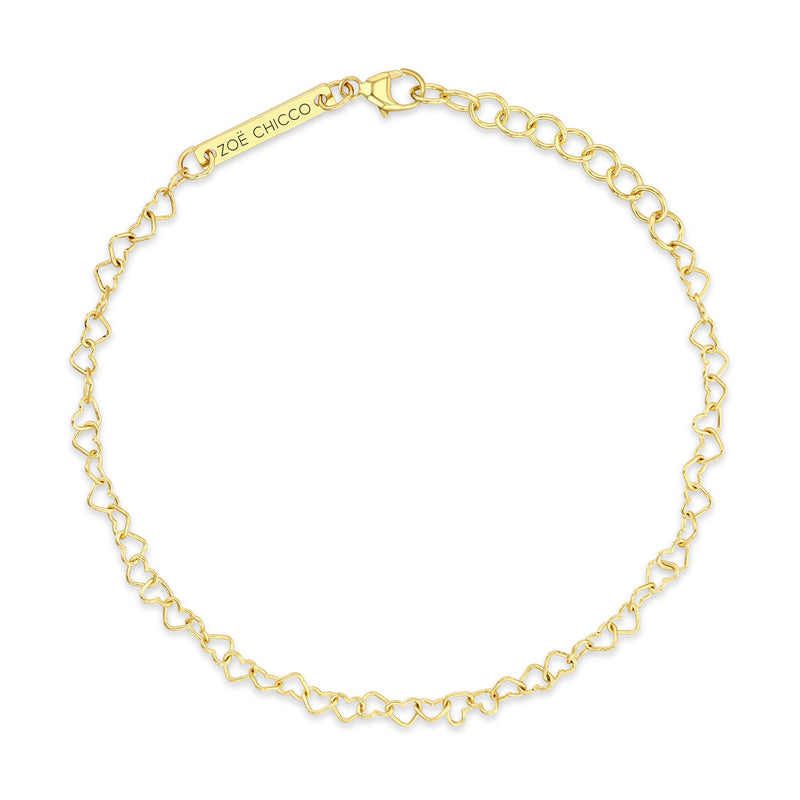 Heart Link Bracelet 14k Anne Sportun Fine Jewellery