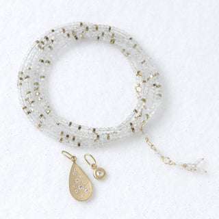 Stardust Diamond Teardrop Charm - Anne Sportun Fine Jewellery