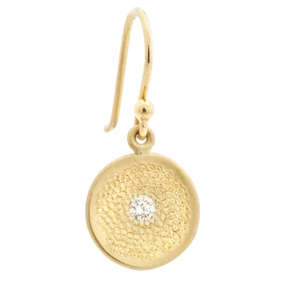 Single Diamond 'Stardust' Hook Earrings - Anne Sportun Fine Jewellery