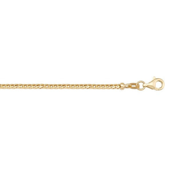 1.5mm Franco Chain 14k Gold