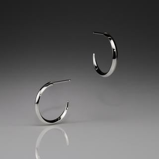 IRIS SMALL SILVER HOOPS Anne Sportun Fine Jewellery