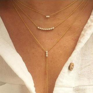 DIAMOND BAGUETTE NECKLACE - Anne Sportun Fine Jewellery