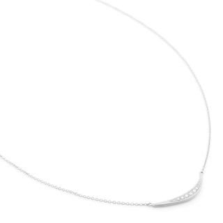 Horizontal 'Crescent Flow' Necklace
