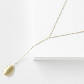 Petal Oval Pendant Drop Chain - Anne Sportun Fine Jewellery