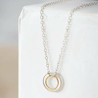 Silver & Gold Nesting Necklace | Silver Chain