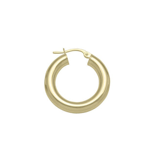 4mm Tube Hoops | 22mm | Gold