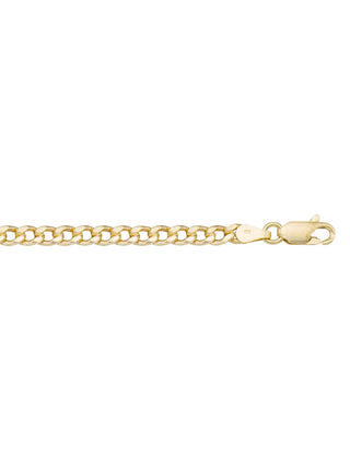 YELLOW GOLD 3MM HOLLOW CURB LINK