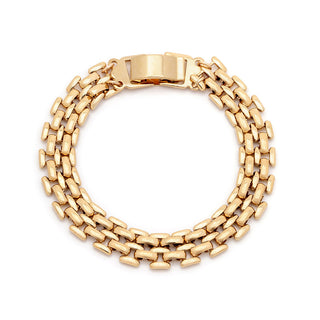 Bold Panther Bracelet | Gold Plated Brass