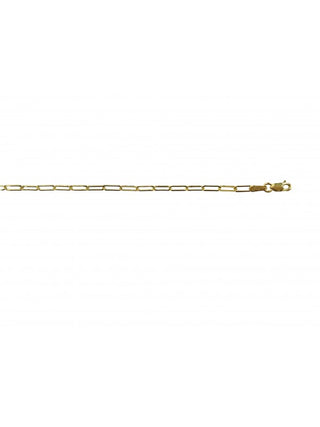 3mm Gold Paperclip Bracelet