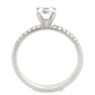 Four Claw Pave Diamond Engagement Ring - Anne Sportun Fine Jewellery