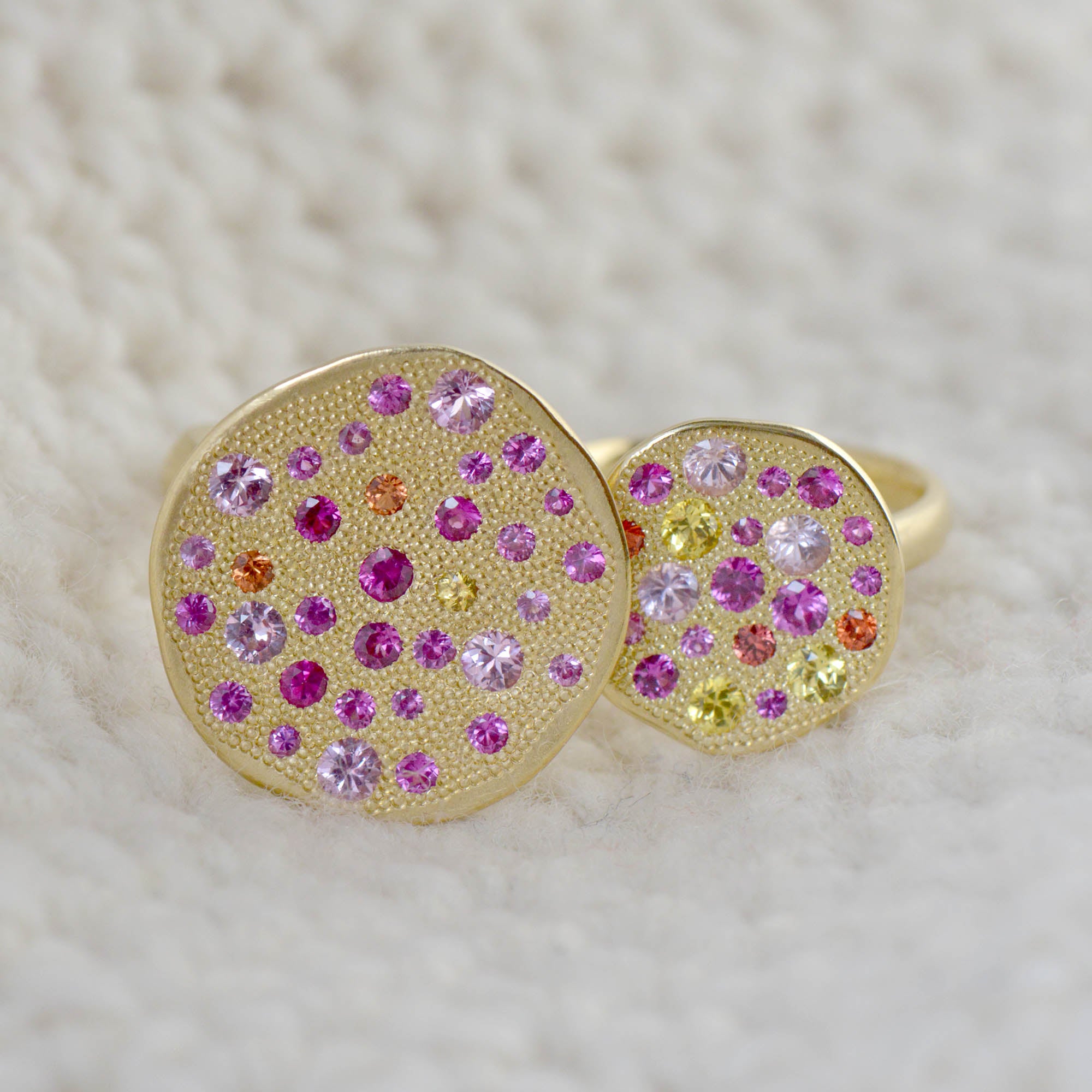 Sapphire sales sunburst ring