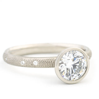 Stardust Bezel Engagement Ring - Anne Sportun Fine Jewellery