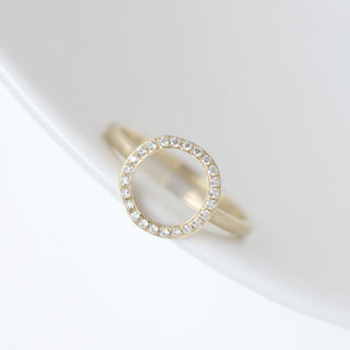 Open Pave Diamond 'Lilydust' Ring - Anne Sportun Fine Jewellery