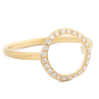 Open Pave Diamond 'Lilydust' Ring - Anne Sportun Fine Jewellery