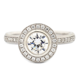 Contemporary Bezel Set Engagement Ring - Anne Sportun Fine Jewellery