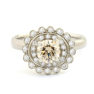 Scalloped Engagement Ring - Anne Sportun Fine Jewellery